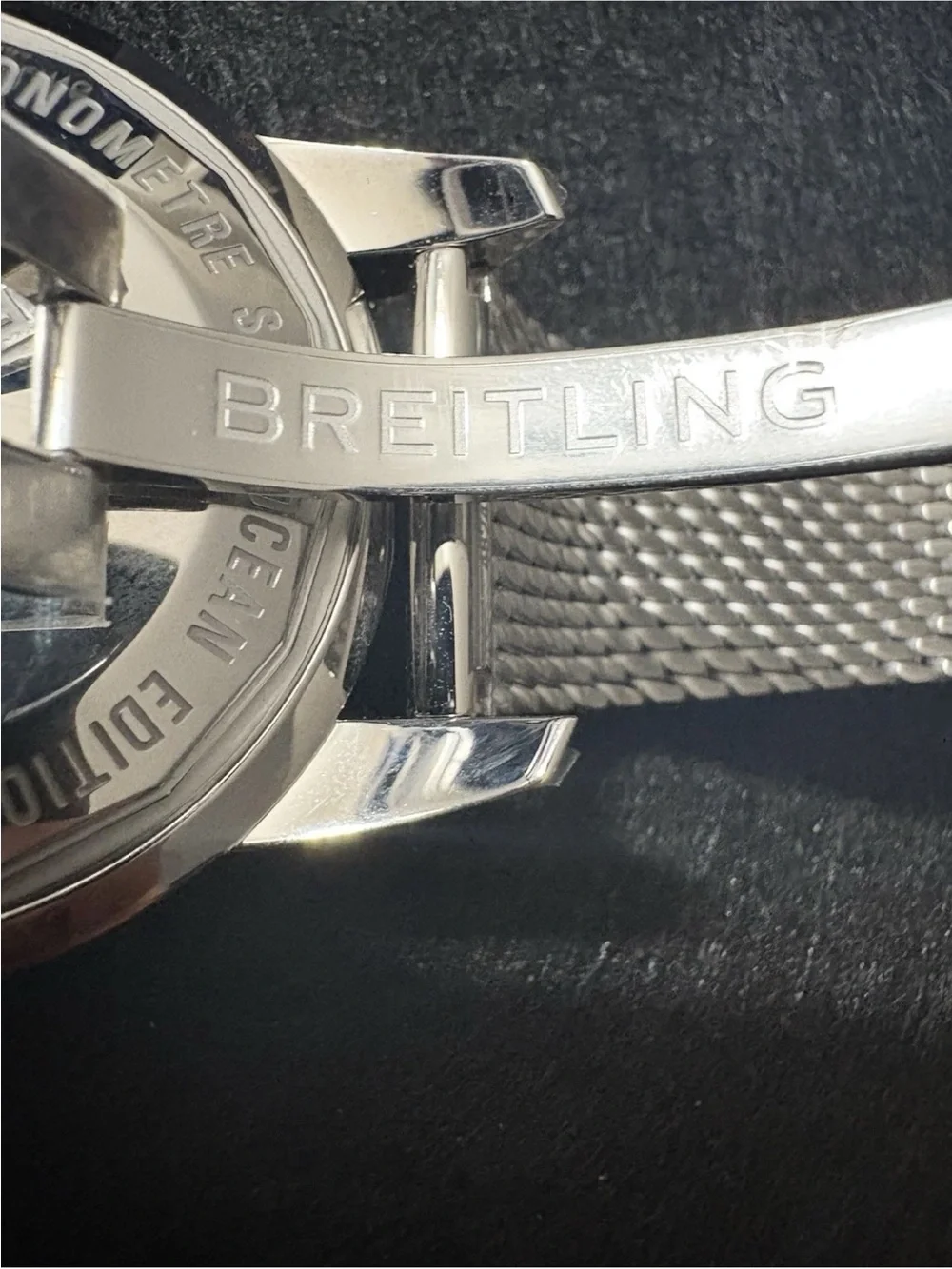 Breitling Superocean Heritage II 44 Blue Mesh B20 AB2030 FULL SET Warranty 2031